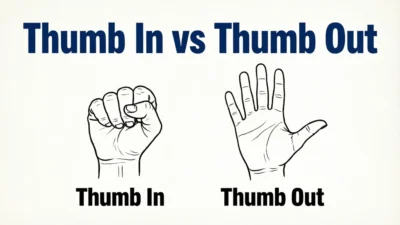 thumb in vs thumb out