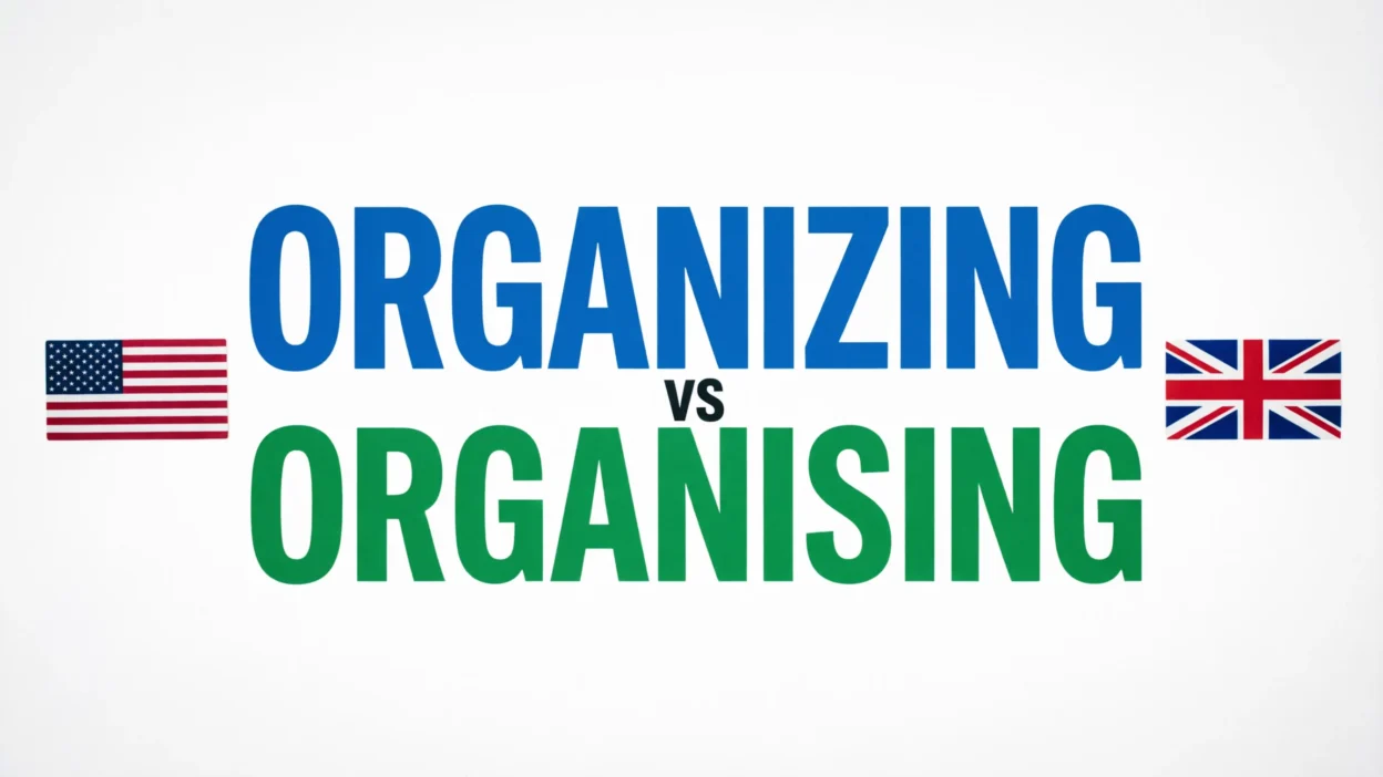 organizing vs organising