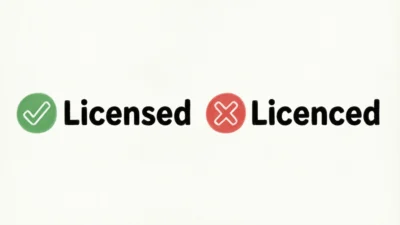 licensed vs licenced