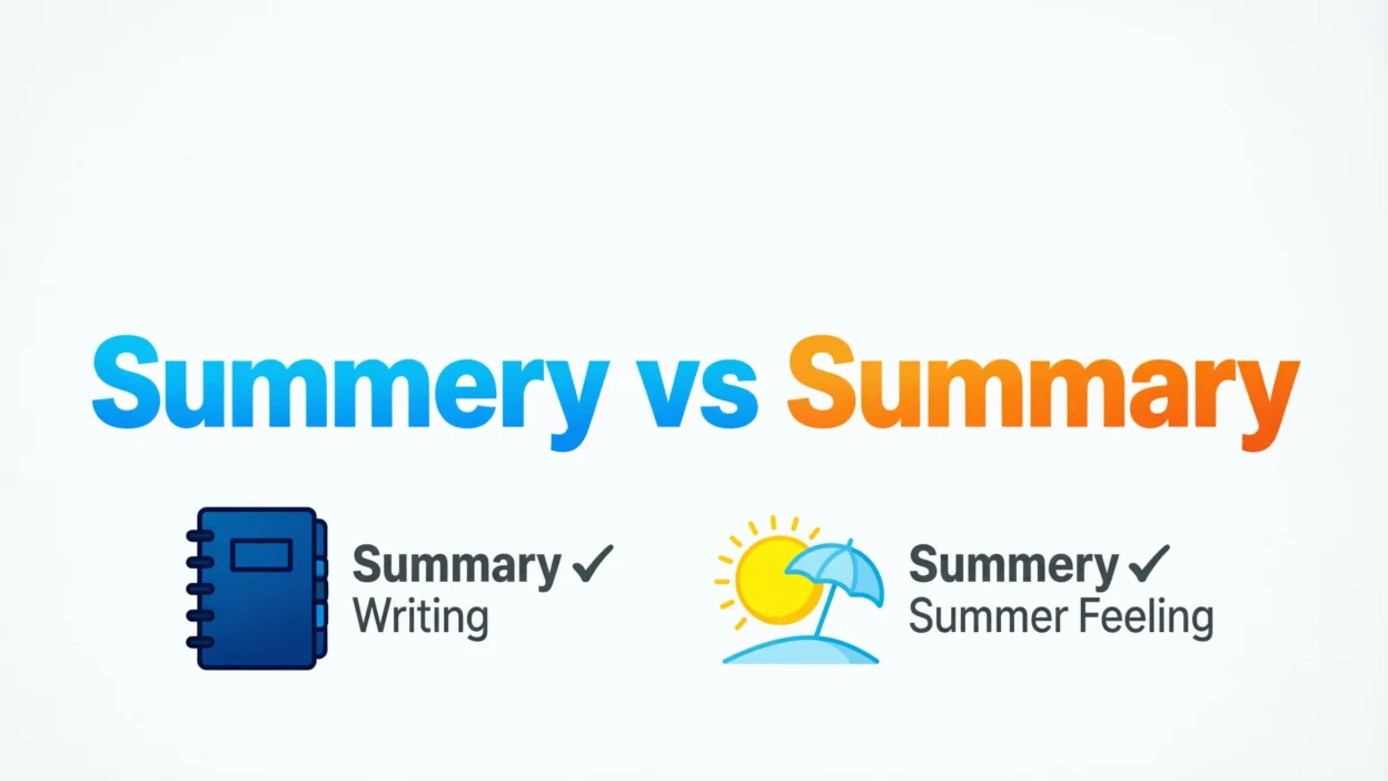 summery vs summary
