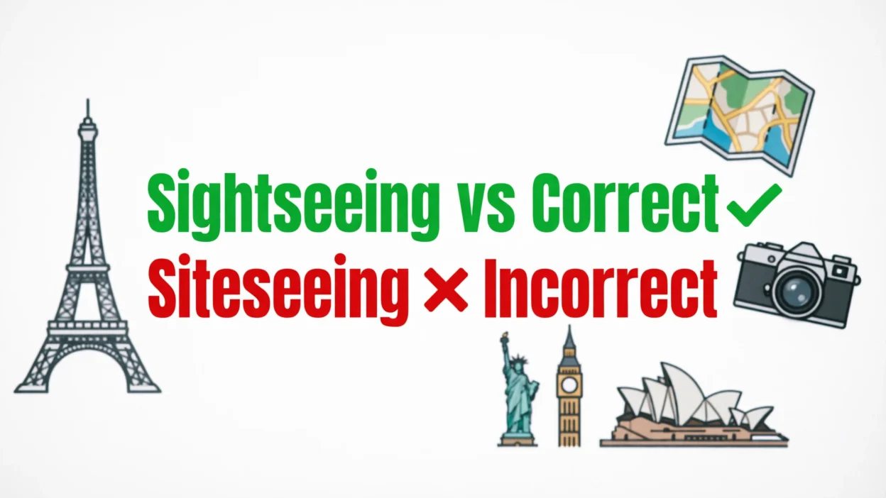 sightseeing vs siteseeing