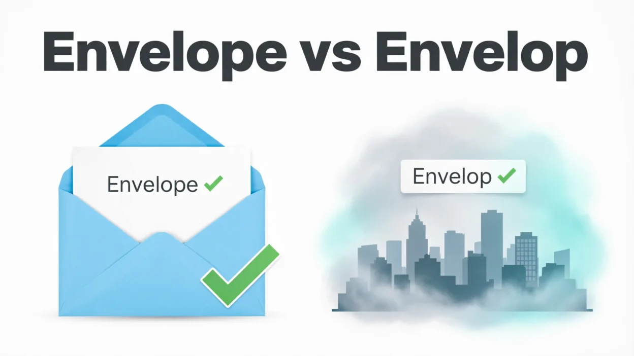 envelope vs envelop