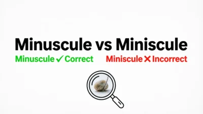 minuscule vs miniscule