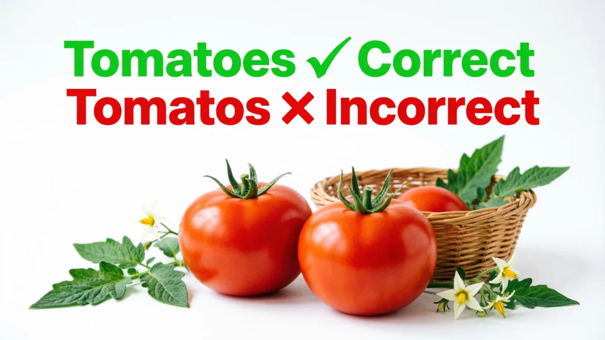 tomatoes vs tomatos