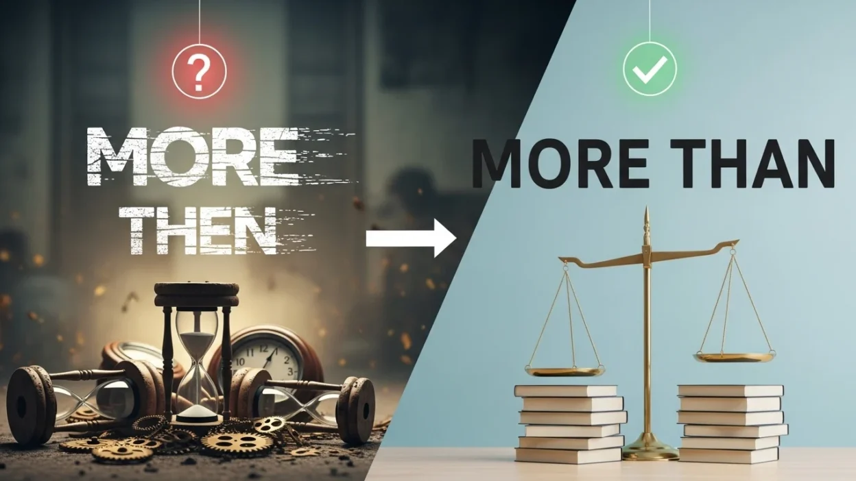 “More Then” vs “More Than”