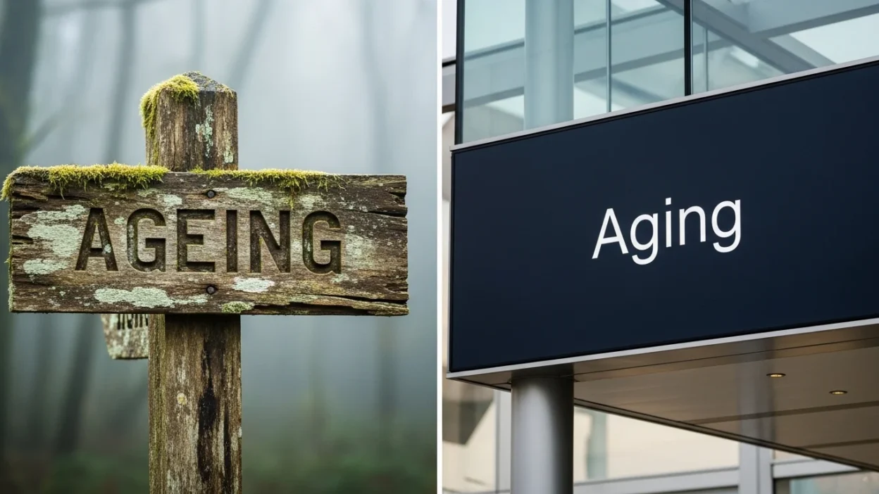 Ageing vs Aging