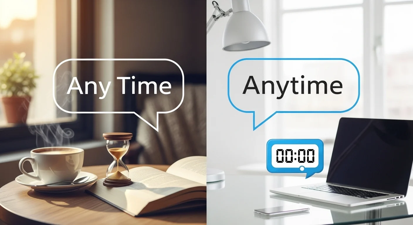 Any Time vs Anytime 2026