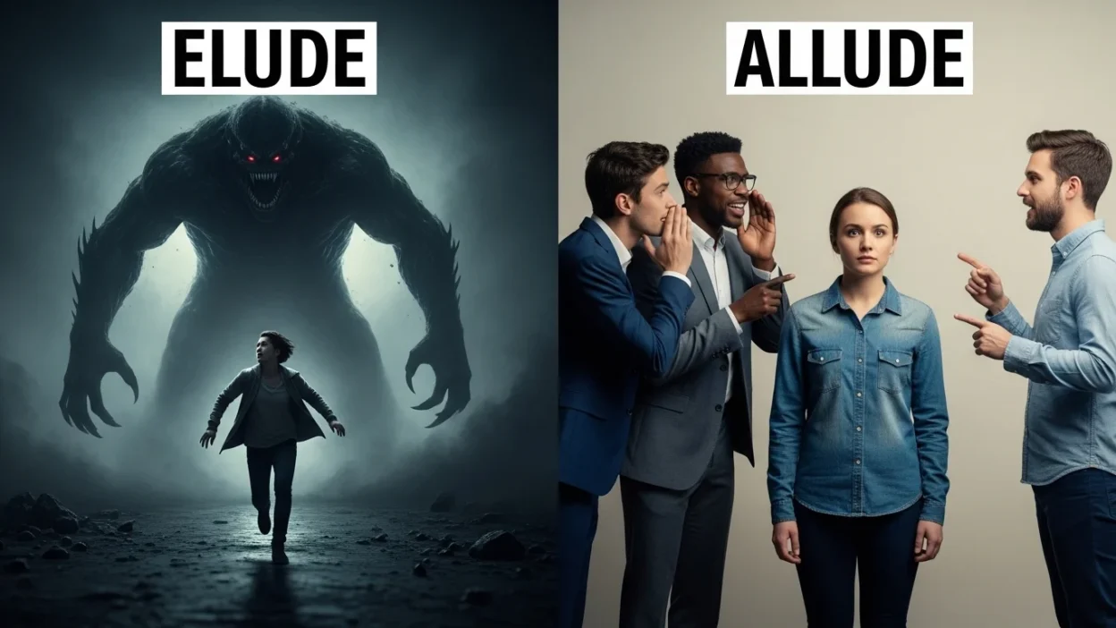 Elude vs Allude