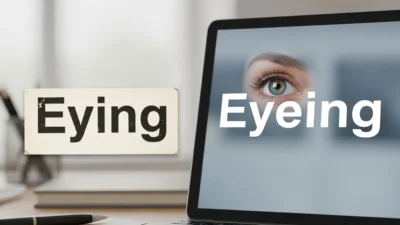 Eying vs Eyeing