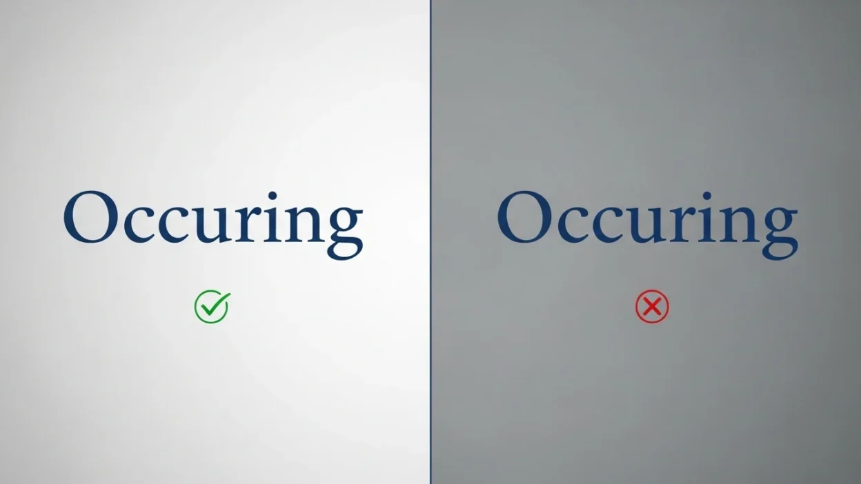 Occurring vs Occuring
