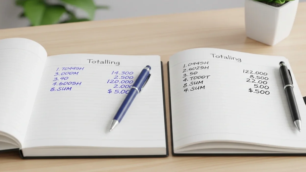 Totalling vs Totaling