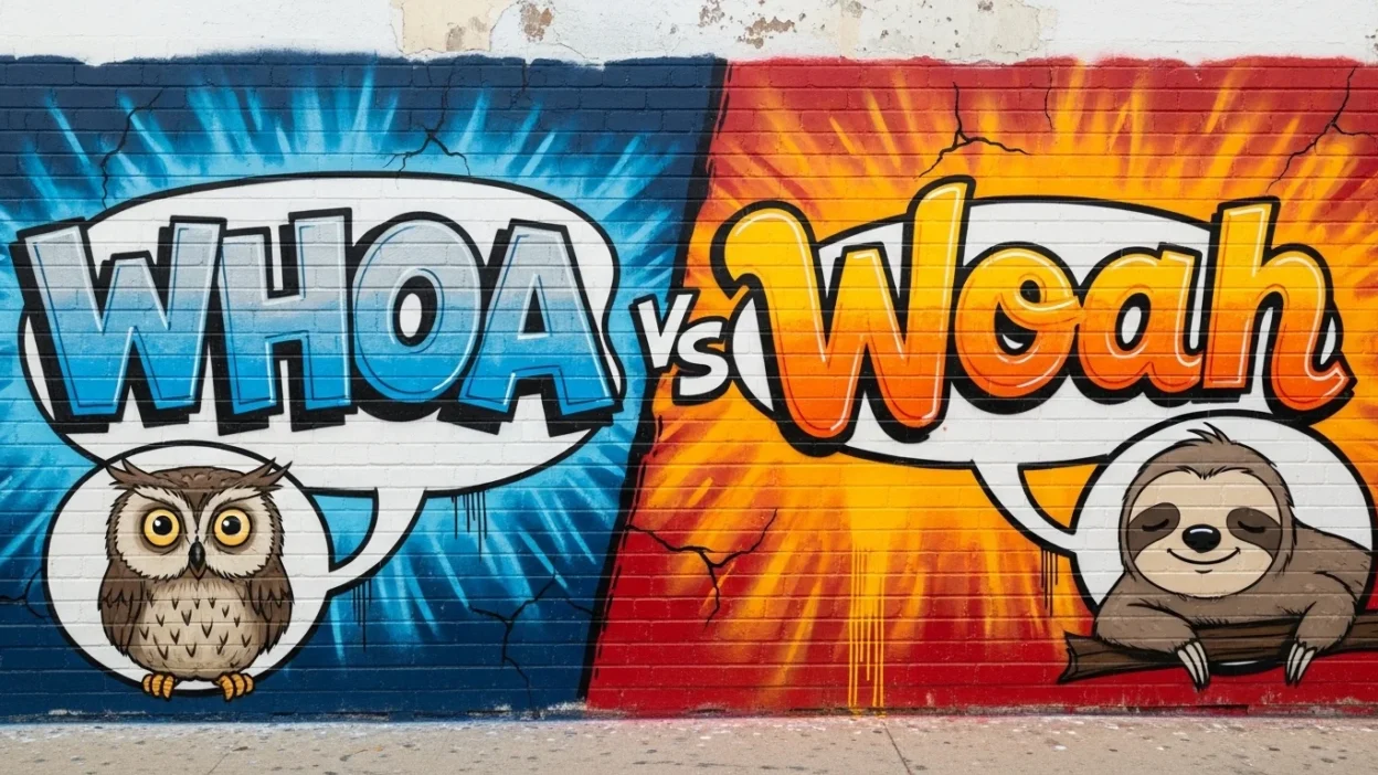 Whoa vs Woah