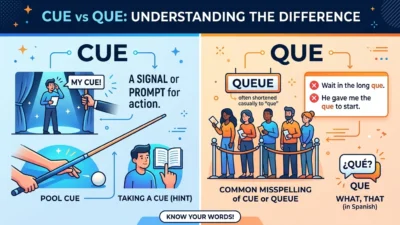 Cue vs Que