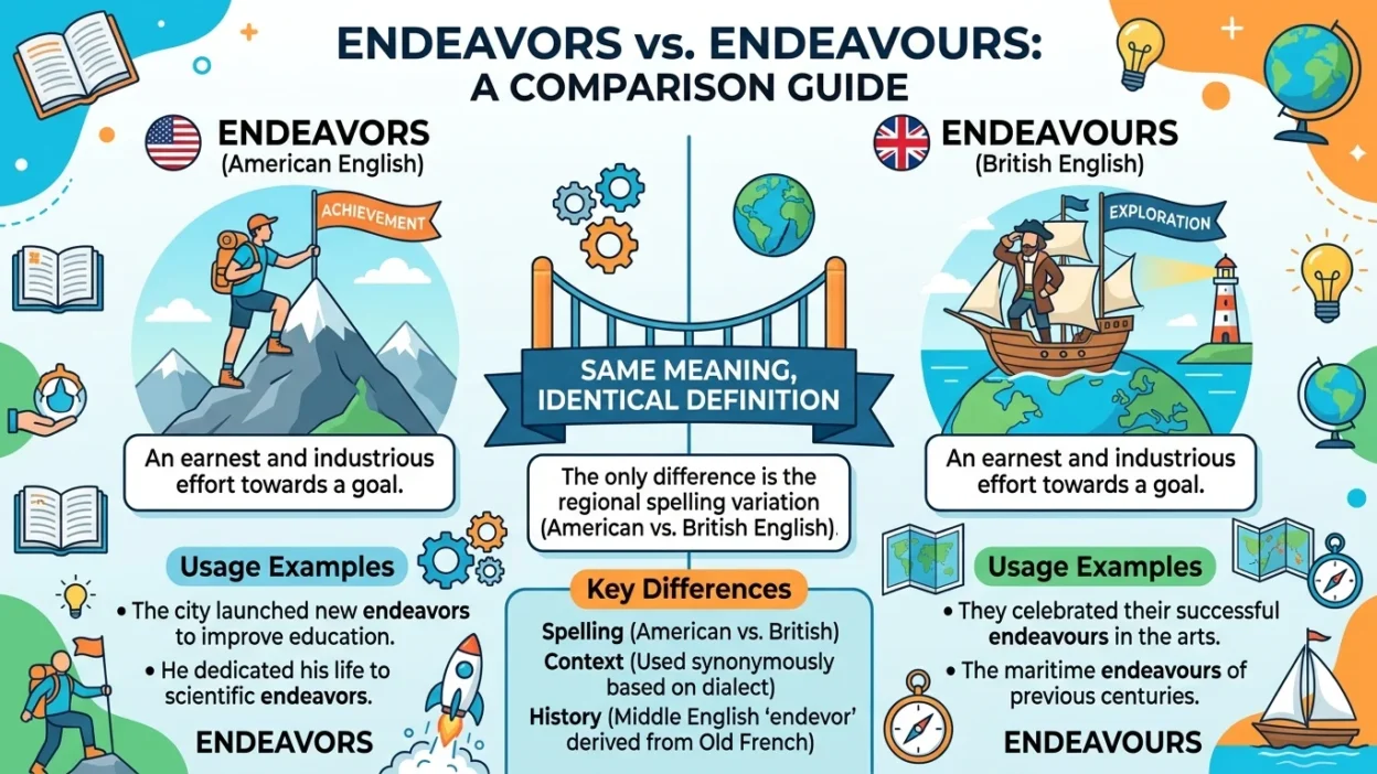 Endeavors vs Endeavours