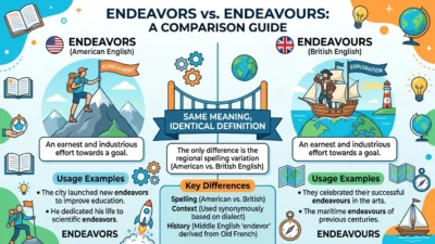 Endeavors vs Endeavours