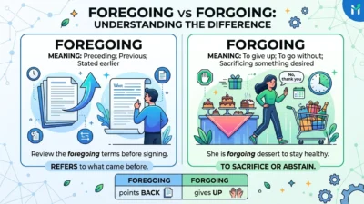 Foregoing vs Forgoing