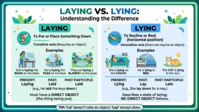Laying vs Lying