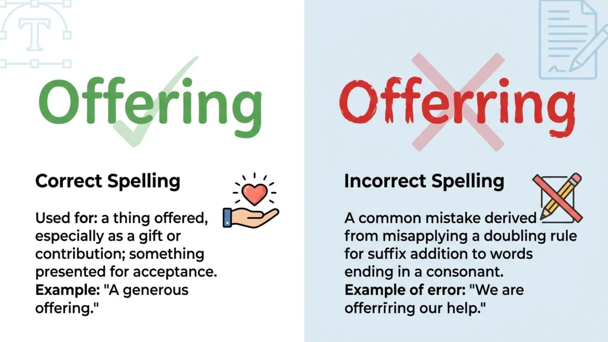 Offerring vs Offering