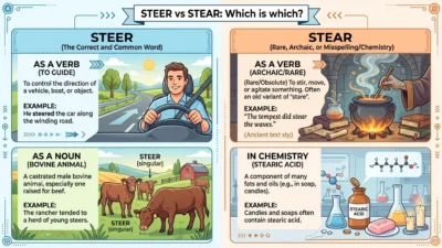 Steer vs Stear