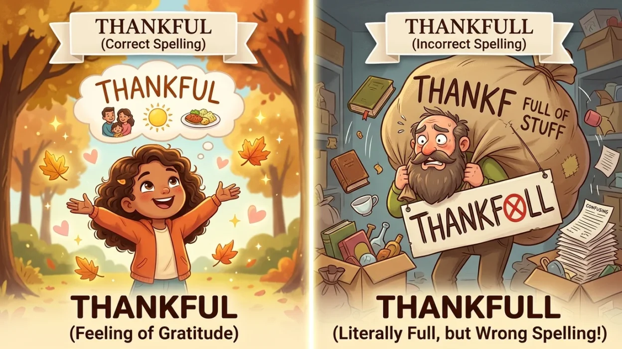Thankful vs Thankfull