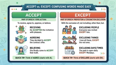 Accept vs Except
