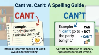 Cant vs Can't