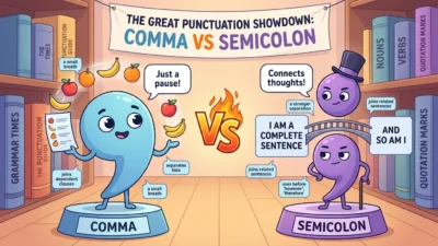 Comma vs Semicolon