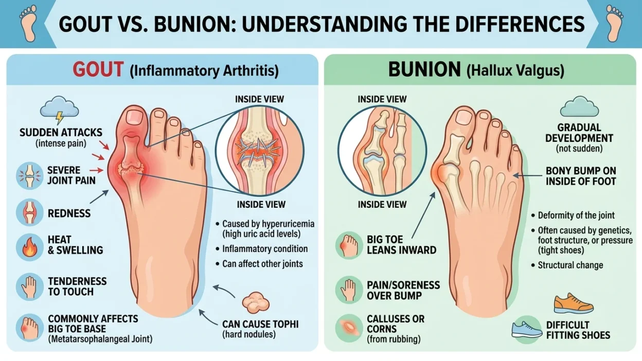 Gout vs Bunion
