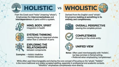 Holistic vs Wholistic