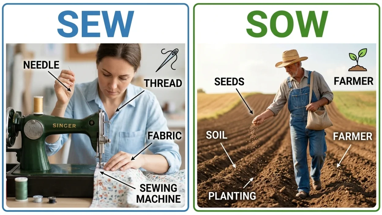 Sew vs Sow